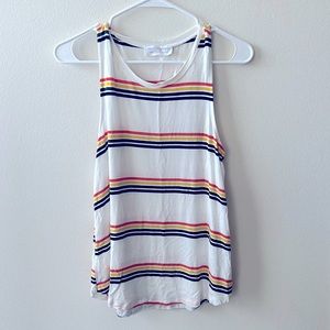 Small multicolored striped tank top